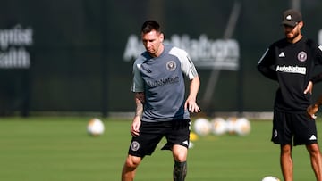 Messi ya entrena con Inter Miami